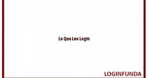 Lo Que Leo Login
