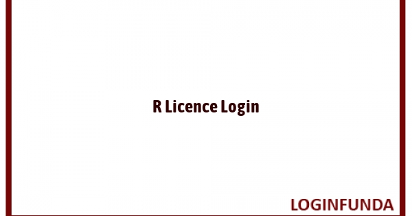 R Licence Login