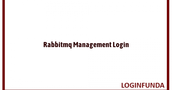 Rabbitmq Management Login