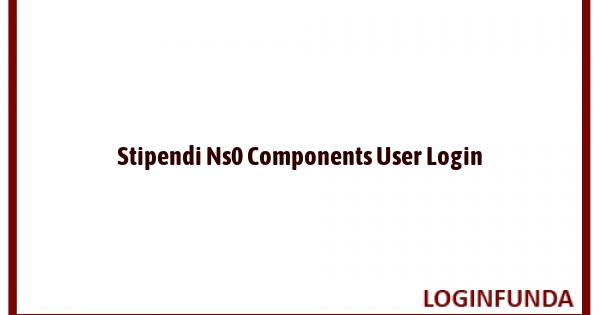 Stipendi Ns0 Components User Login
