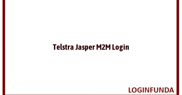 Telstra Jasper M2M Login