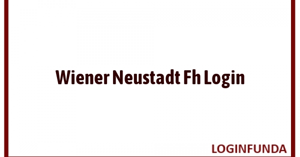 Wiener Neustadt Fh Login