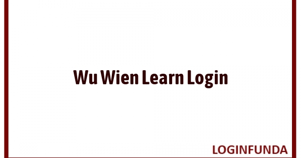 Wu Wien Learn Login