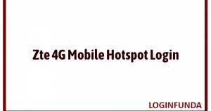 Zte 4G Mobile Hotspot Login